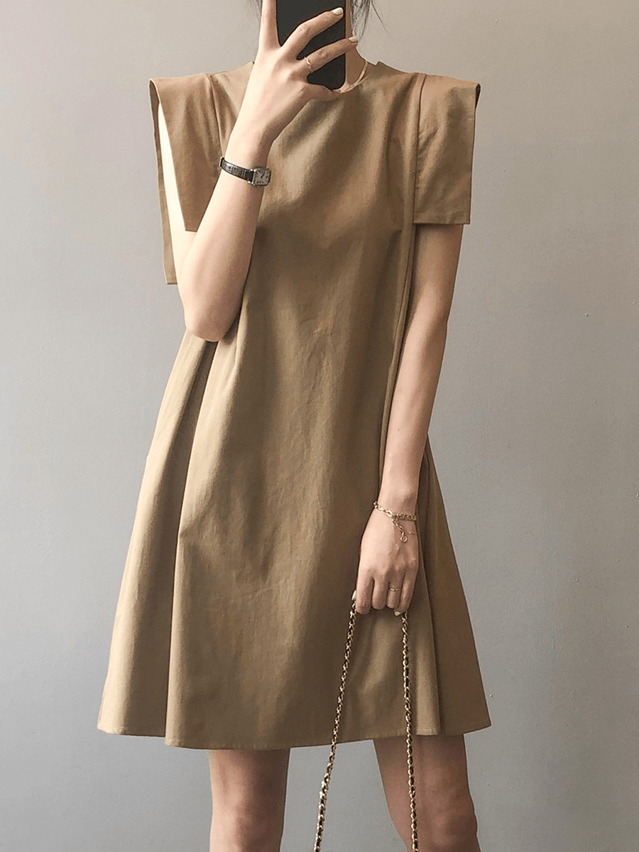 vmtvr - Loose Sleeveless Elegant A-line Dress