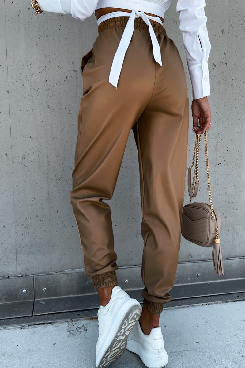 Casual Street Regular Mid Waist Harlan Bottoms