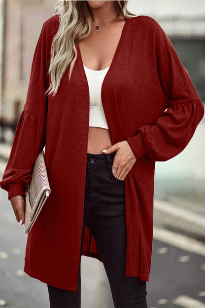 Casual Solid Solid Color O Neck Cardigans(6 Colors)