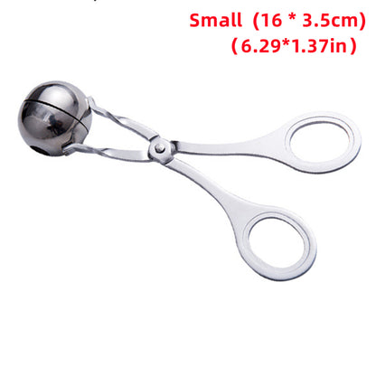 1pc, Meat Baller, Stainless Steel Meatball Maker, Meat Baller Tongs, Cake Pop, Ice Tongs, Cookie Dough Scoop, Kitchen Gadgets, Kitchen Stuff, Kitchen Accessories, Home Kitchen Items