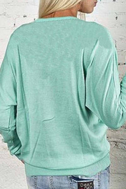 Casual Solid Zipper V Neck Tops