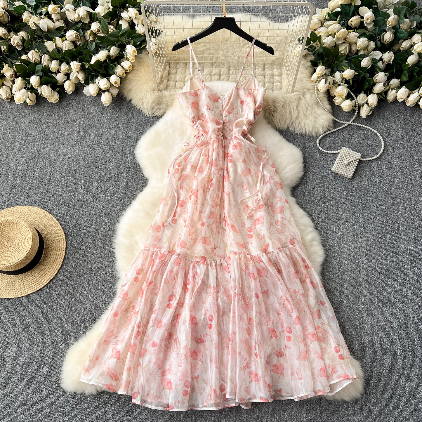 - seaside holiday suspender dress GEU1088