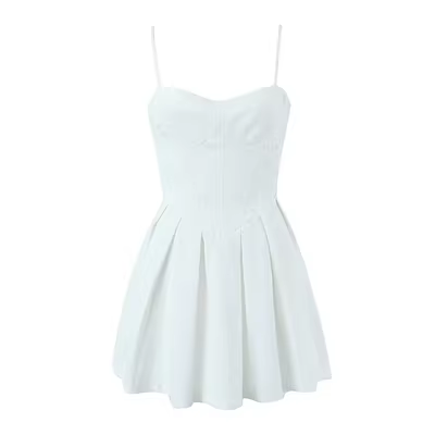 - A-line White Party Dress GEU727