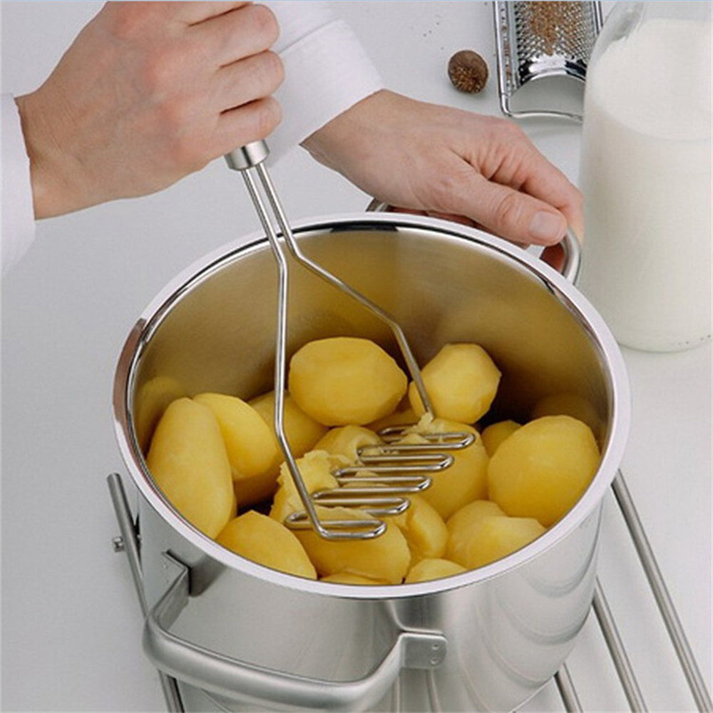 Stainless Steel Potato Masher, Wave Potato Masher, Kitchen Gadgets