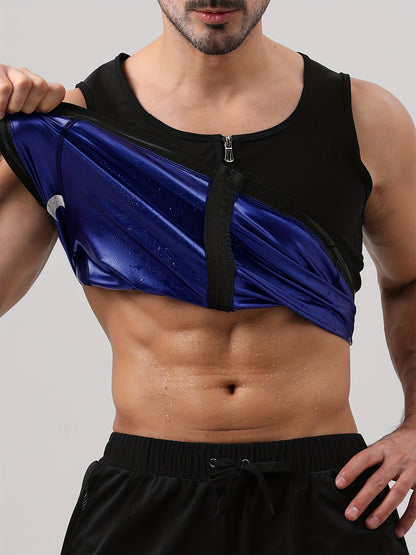 Men's Sauna Vest: Get Fit and Shed Pounds with this Neoprene Waist Trainer Jacket!