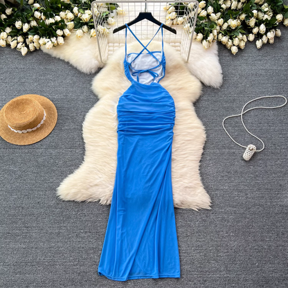 - Sexy Blue Summer Dress GEU1118