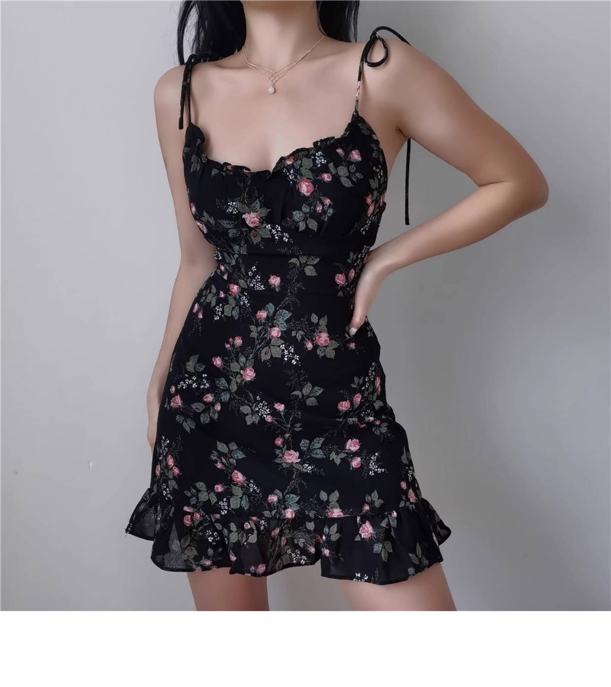 - Sexy Floral Party Dress   GEU1274