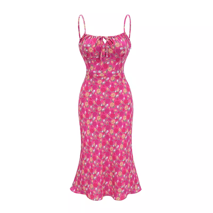 - women's summer floral suspender dress GEU1289