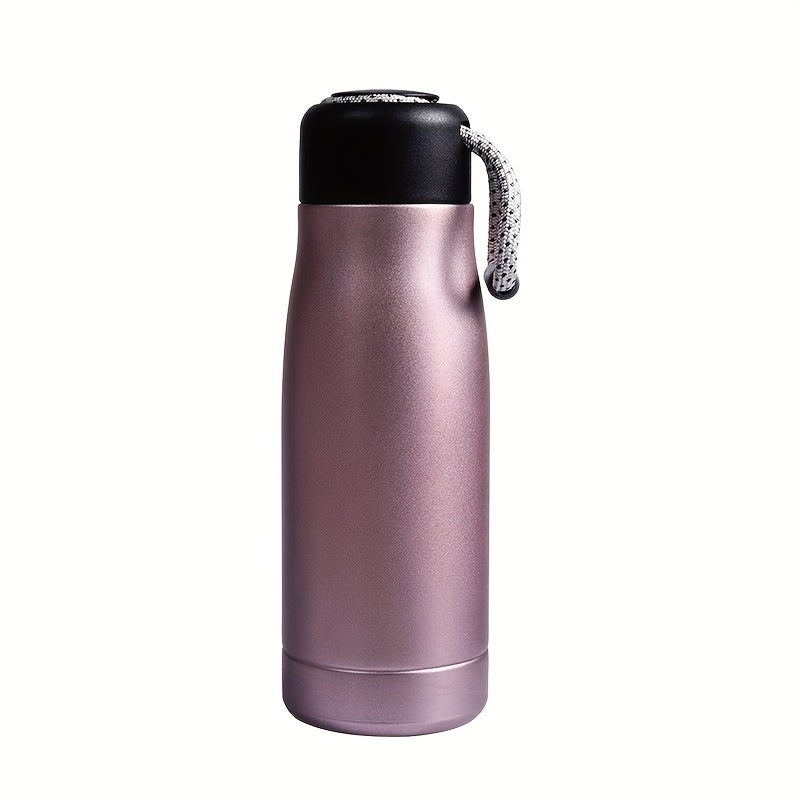 Custom Engraved Insulated Sports Water Flasks - Personalized Stainless Steel Drink Containers for Hot and Cold Beverages, 13.53/18.6 oz Capacity, with Carrying Loop