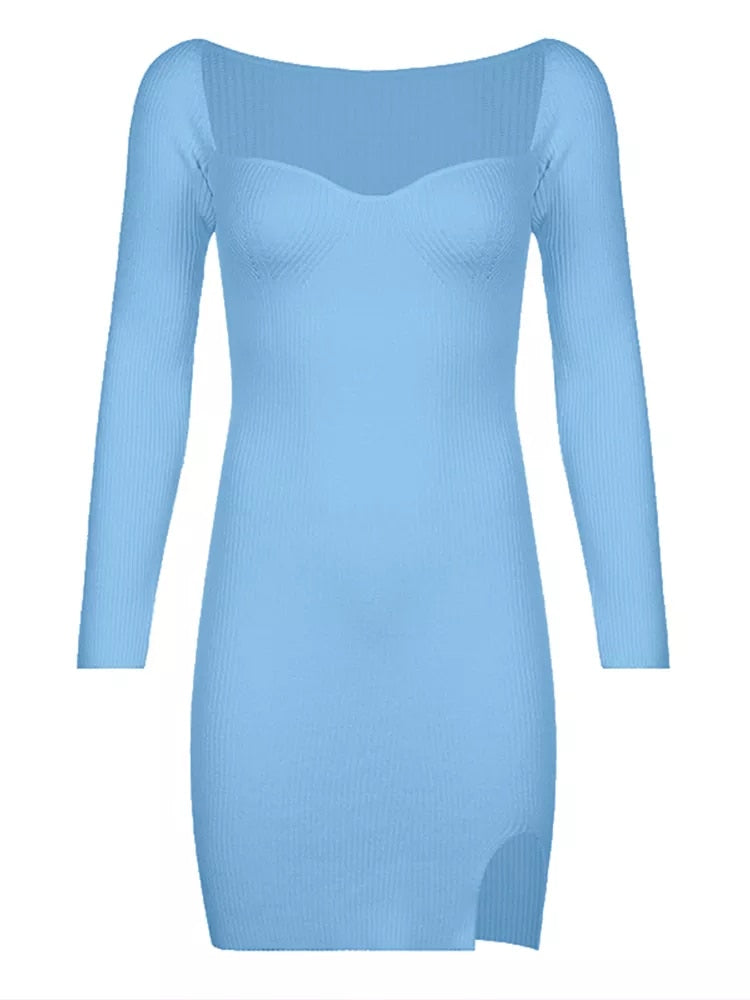 Ambrosi Knitted Mini Dress