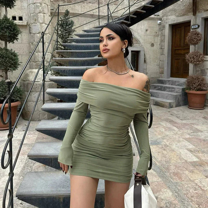 Caris Off Shoulder Mini Dress