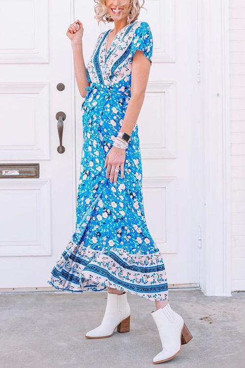 vmtvr - Bohemian Floral Maxi Dress