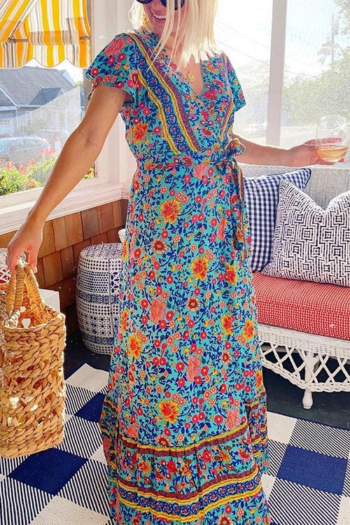 vmtvr - Bohemian Floral Maxi Dress