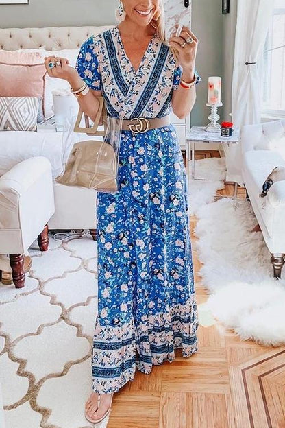 vmtvr - Bohemian Floral Maxi Dress