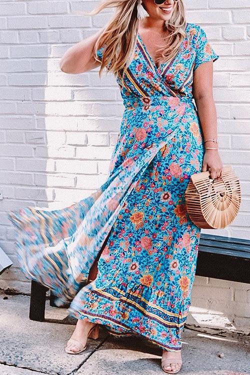 vmtvr - Bohemian Floral Maxi Dress