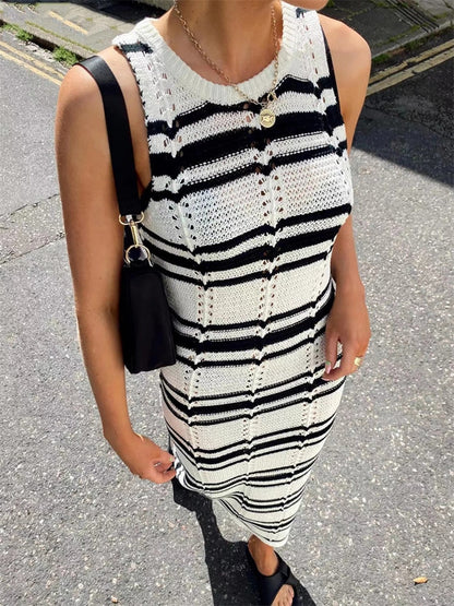 Divisha Striped Maxi Dress