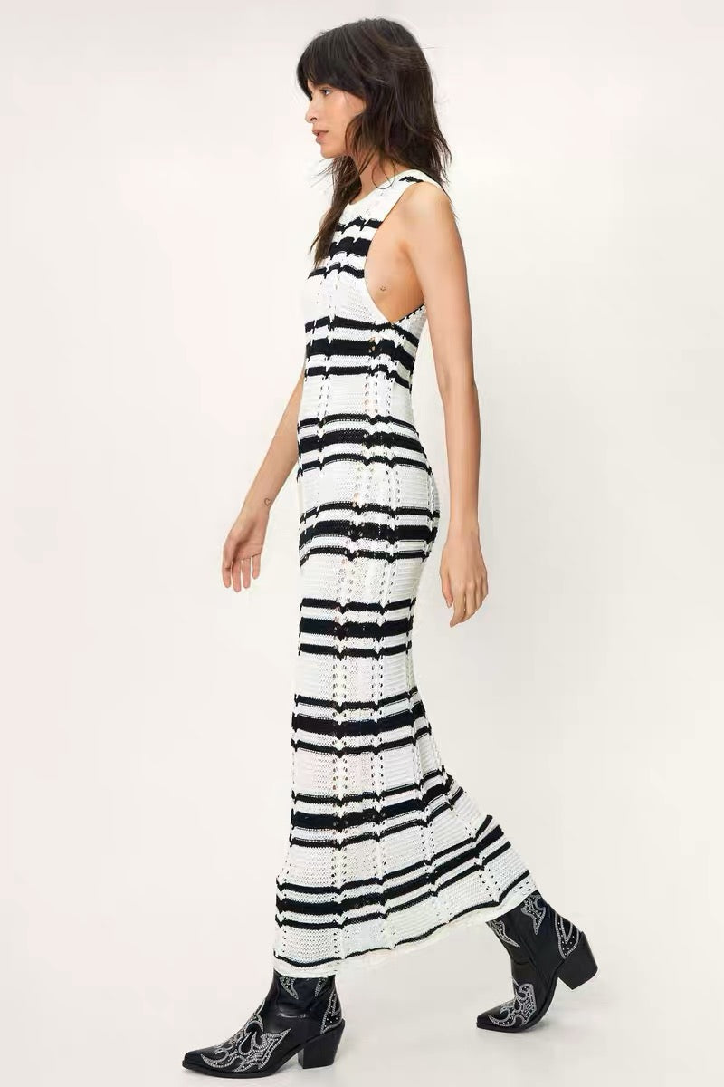 Divisha Striped Maxi Dress