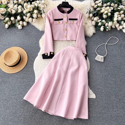 vmtvr- Blazer Women's Two Piece High Waist Dress GEU557