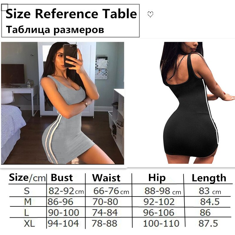 vmtvr - Bodycon Dresses Sexy Women Deep Low Neck Sleeveless Dress Fitness high waist Party Night Club Mini Vestidos