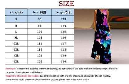 Vintage Print Women Sundress  Summer Fashion Sexy V-neck Sleeveless Long Dresses with Pocket Casual Lady Maxi Dress Vestidos