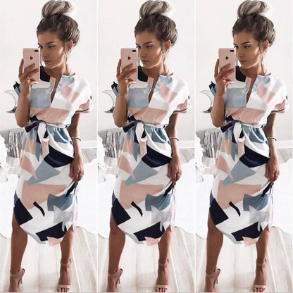 Women Summer Floral Print Maxi Dress White Boho Beach Dress Women Evening Party Long Dress Plus Size Vestidos Female