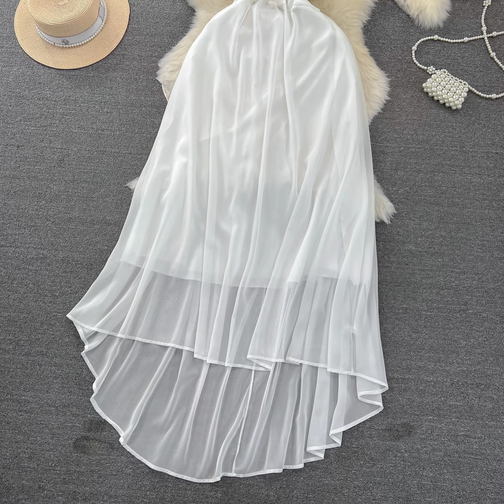 - A-line chiffon dress GEU938