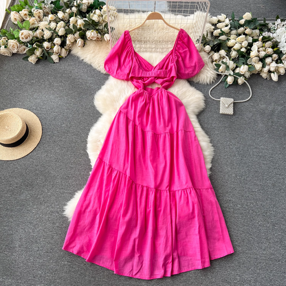 - Sexy A-line Summer Dress   GEU1170