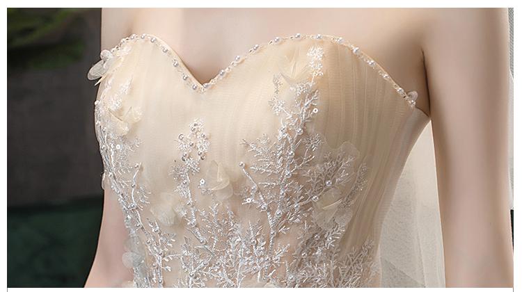 vmtvr Wedding Dress 2023 Gryffon Classic Strapless Wedding Gown With Train Lace Up Ball Gown Luxury Lace Embroidery Robe De Mariee