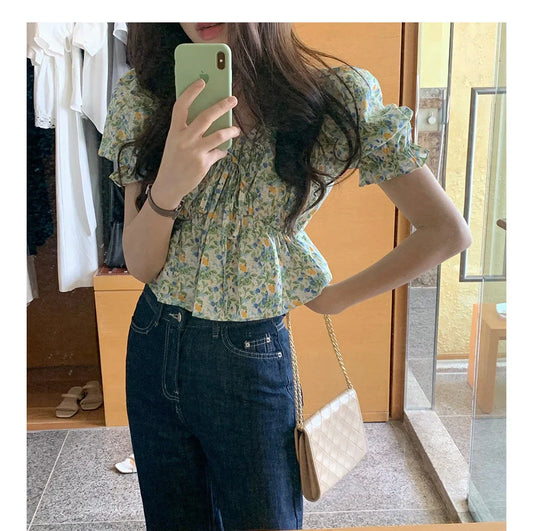 vmtvr New Womens Blouse Summer Spring Shirt Female Oversize Women Blouses Femme Chiffon Blusas Casual Elegant Vintage Long Print