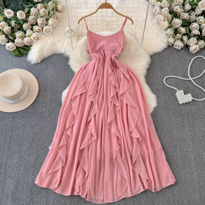 - Pink suspender dress GEU1436