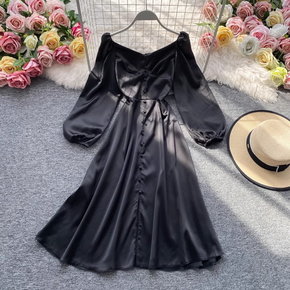 - A-line Mid-length Dress GEU596