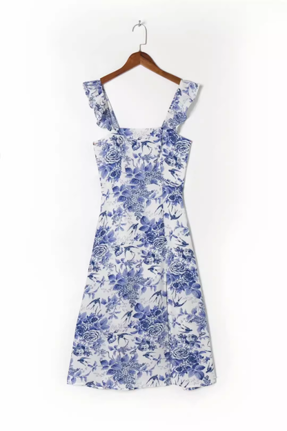 - French floral holiday dress GEU1407