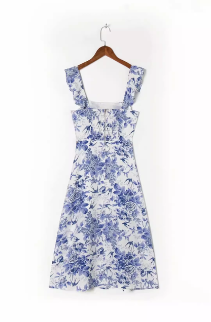 - French floral holiday dress GEU1407