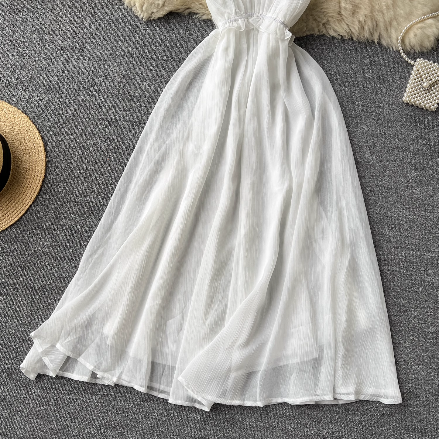 - women's summer white dress GEU1097