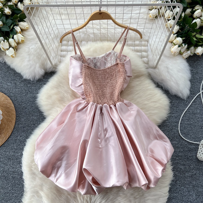 - Sexy A-line Pink Party Dress   GEU1460