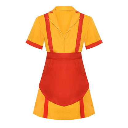 costume party dress to impress Customized Cos Film and Television Same Style Bar Fast Food Overalls Halloween Cosplay Uniform Short Skirt Bankruptcy Sisters