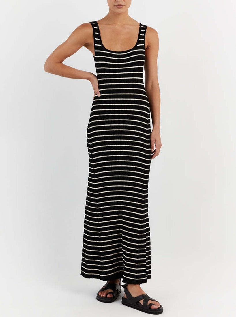 Nataliah Striped Maxi Dress