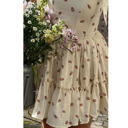 outfit inspo Women's Sexy Summer Floral Dress Women's High-Grade Suspender Waist Skirt Ballet Style Fluffy Skirt