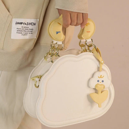 VMTVR 2025 2025 summer new cute cream cloud bag birthday gift girl small bag sweet portable messenger bag