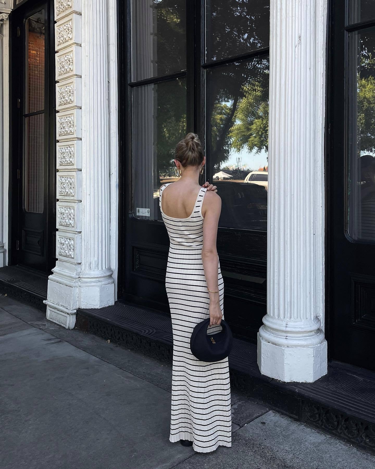 Nataliah Striped Maxi Dress