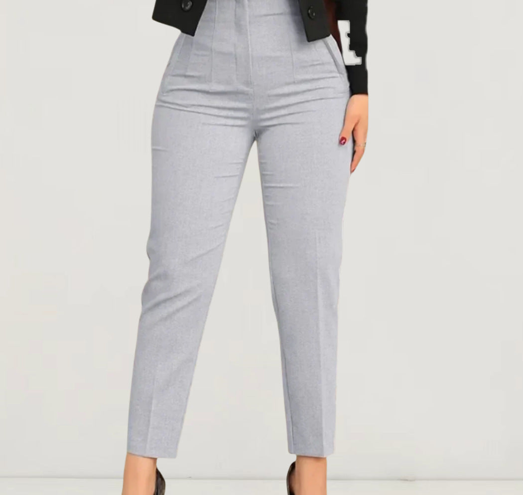 vmtvr 2000s fashion 2024 Spring and Summer Casual Slim Fit Workplace Suit Pants Versatile Cropped Temperament Commuter Pants for Women