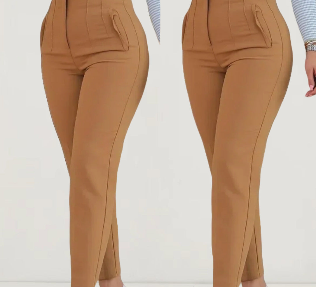 vmtvr 2000s fashion 2024 Spring and Summer Casual Slim Fit Workplace Suit Pants Versatile Cropped Temperament Commuter Pants for Women