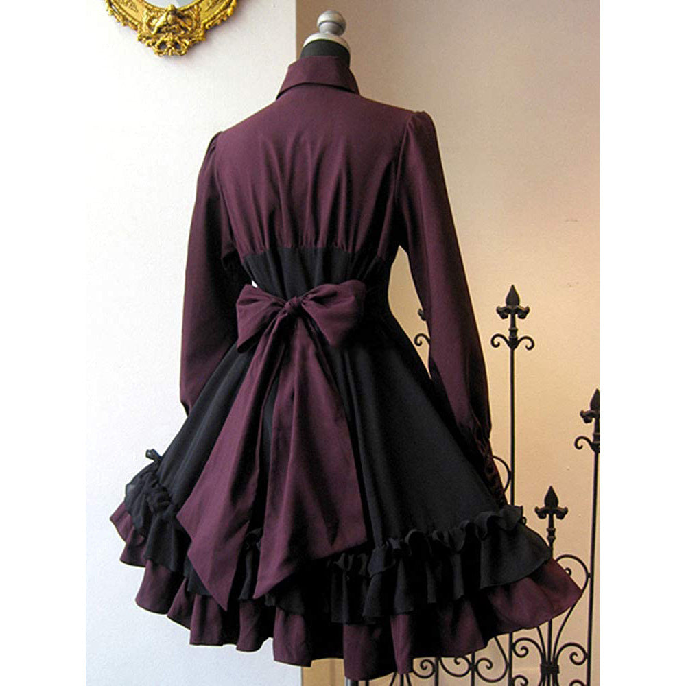 vmtvr main character dress to impress Medieval Gothic Bow Dress Performance Clothing Renaissance Steampunk Women Skirt