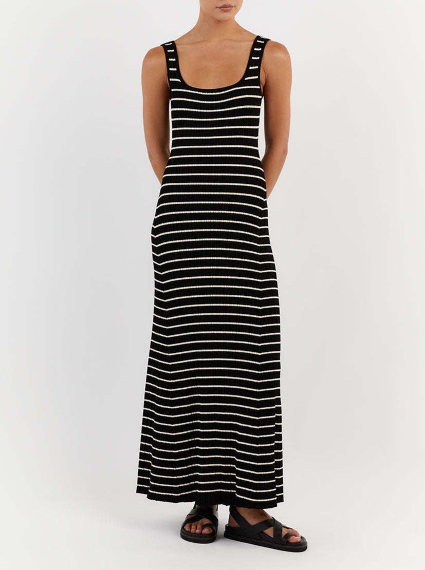 Nataliah Striped Maxi Dress