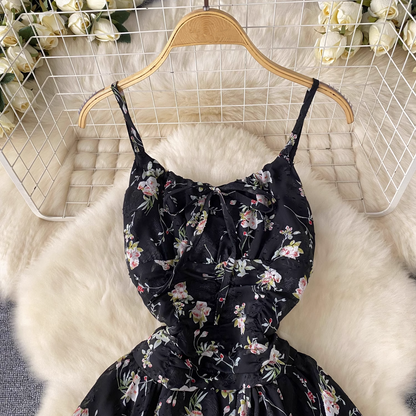 - Floral suspender dress GEU1075