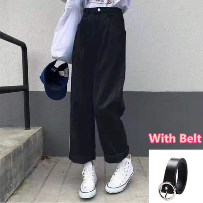 vmtvr Boyfriend Jeans Women Summer Denim Solid High Waist Loose Casual Straight Korean Streetwear Lady Trouser Vintage Harem Long Pant