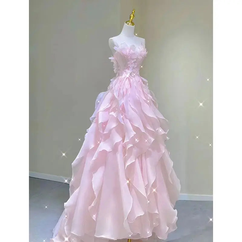 vmtvr  -  Prom Dresses,pink Evening Gowns High-end Banquet Birthday Dresses