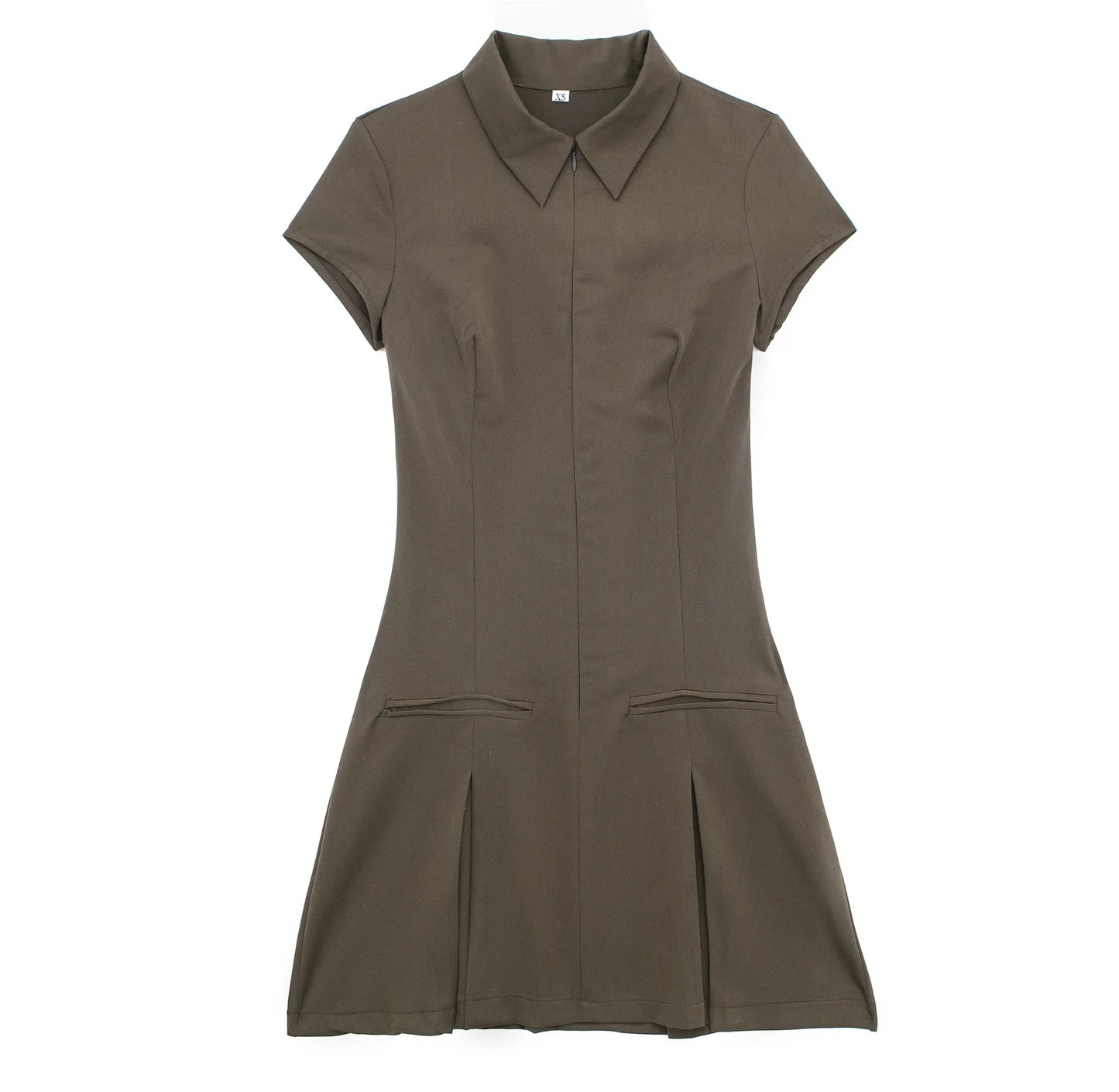 vmtvr  - Summer Dress: Chic Pleated Short Style, Casual Elegance, Lightweight & Breezy, Perfect for Multiple Occasions - Free S