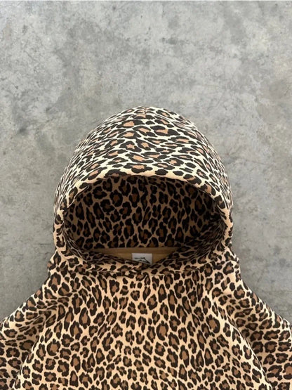 - Vintage Leopard Hoodies Women Y2k Oversized Animal Print Hooded Sweatshirts Pullovers Retro Grunge Hip Hop Streetwear