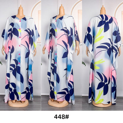 vmtvr African Dashiki Print Long Dresses For Women Plus Size Boubou  Spring New Maxi Robe Turkey Nigerian Party Outfits Abayas